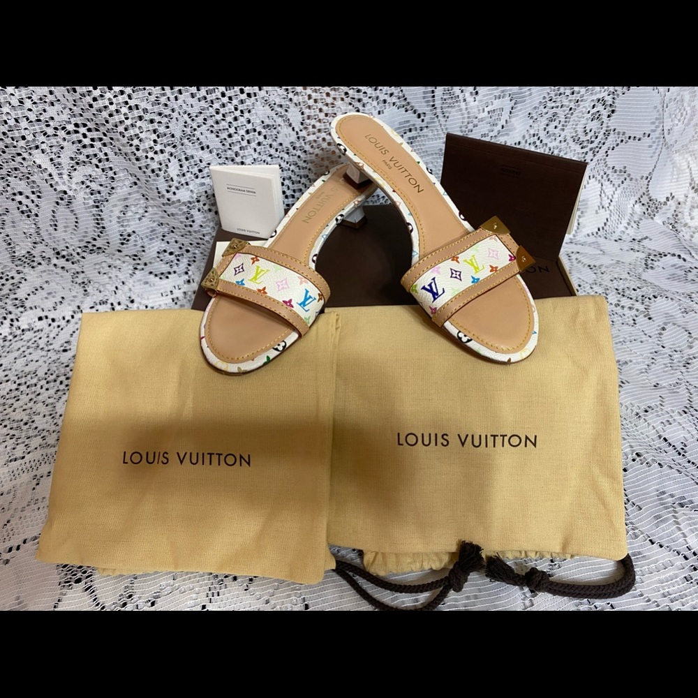AUTHENTIC LOUIS VUITTON MULTICOLOR SANDALS